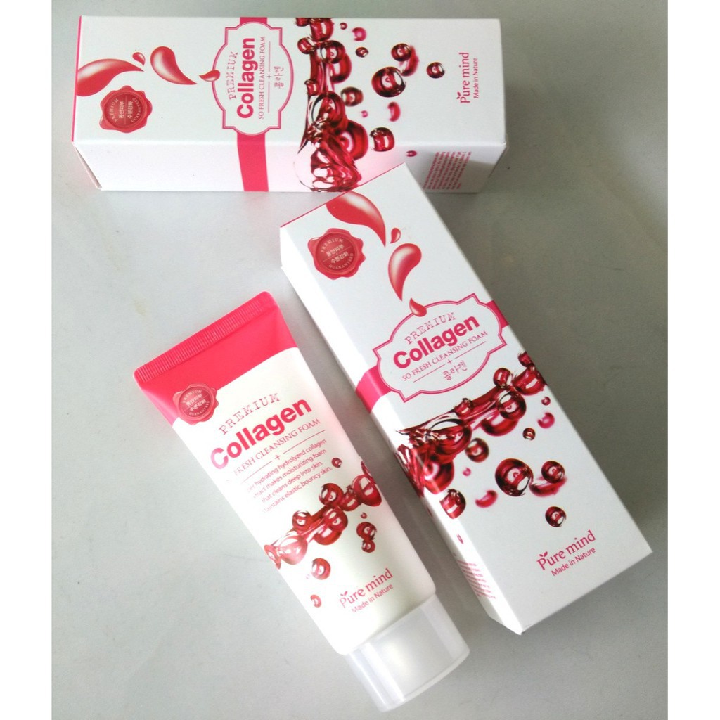 Sữa Rửa Mặt Tái Tạo Và Phục Hồi Da Pure Mind Collagen 100 ml - Hàn Quốc Chính Hãng | BigBuy360 - bigbuy360.vn