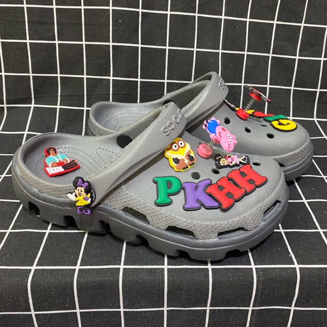 Dép cross cá TẶNG 12 STICK sục quai ngang nam nữ | BigBuy360 - bigbuy360.vn