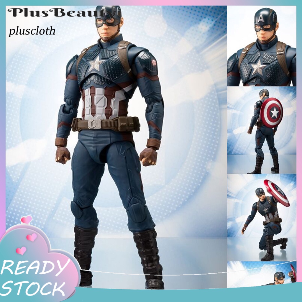 Mô hình nhân vật đội trưởng Mỹ thiết kế theo phim Avengers sáng tạo cho người hâm mộ