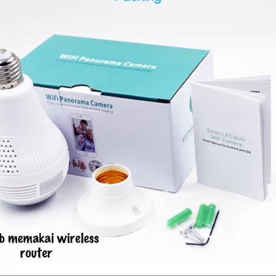 Oke Price Đèn Led Không Dây Xoay 360 Độ Hình Bóng Đèn Cá 2mp