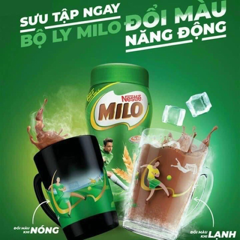 Ly Sứ đổi màu hàng khuyến mãi Sữa Milo. 1 cái