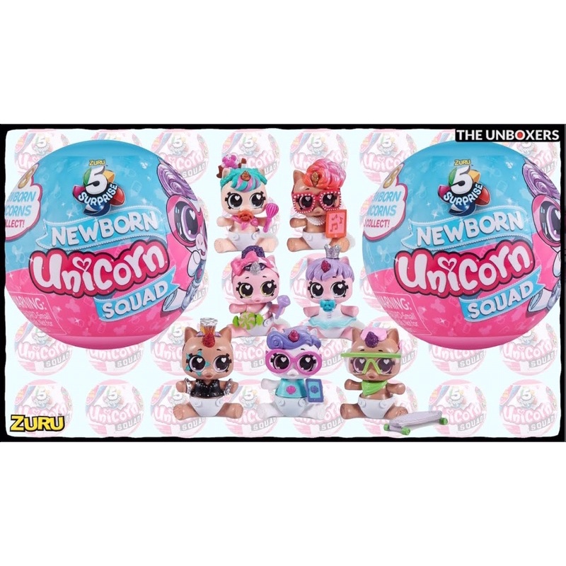 Trứng đổi màu 5 ngăn Unicorn Series 4 Zuru