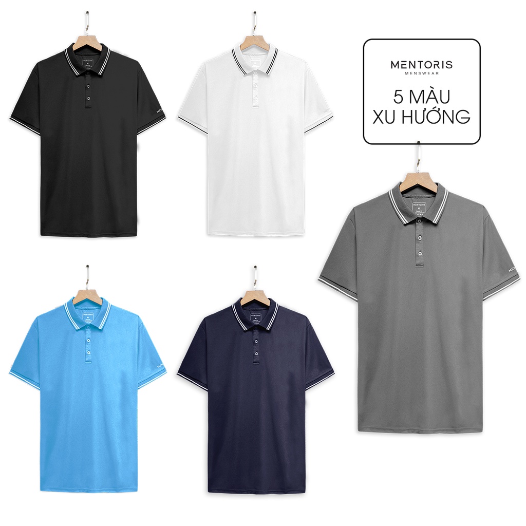 Áo thun nam Polo MNETORIS trơn vải cá sấu cotton mềm mịn ngắn tay basic nhiều màu dễ mix đồ MPL02