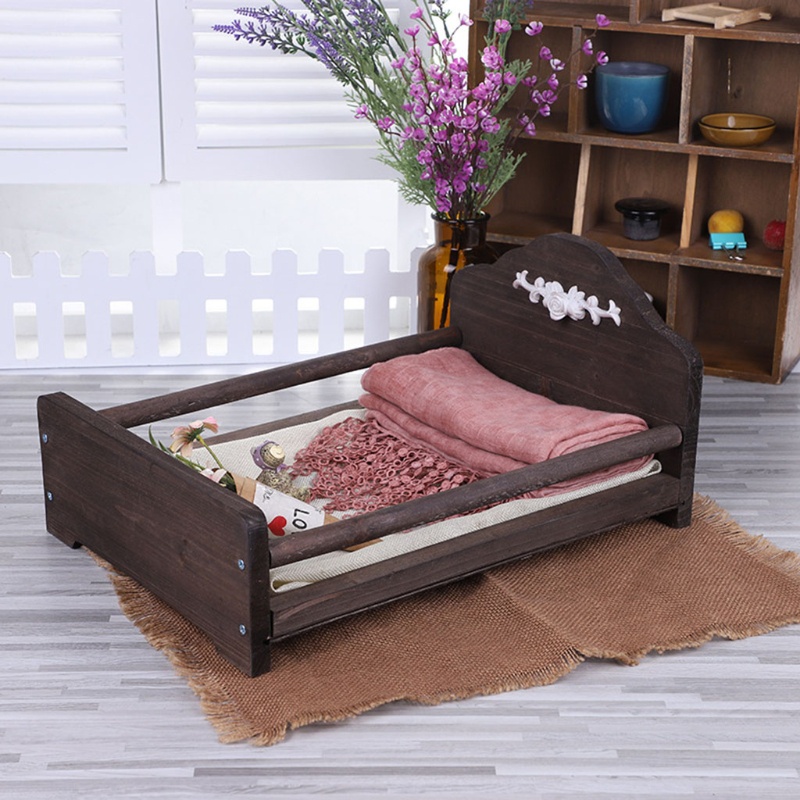 Giường Ngủ Mini Có Thể Tháo Rời Dùng Làm Phụ Kiện Chụp Ảnh Cho Bé Sơ Sinh