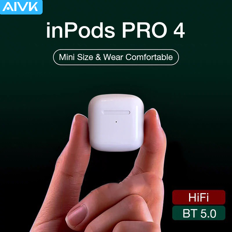 Greenport Cặp Tai Nghe Bluetooth Aivk Inpods Pro 4 Airs Pro 4 Nhét Tai Không Dây Âm Thanh Stereo Siêu Nhỏ