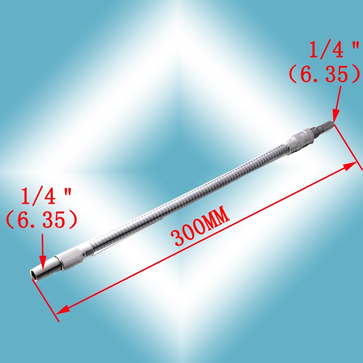Dây nối dài vặn vít, ống nối mềm trục kim loain vặn vít uốn cong 180 độ AOTUO dài 300mm