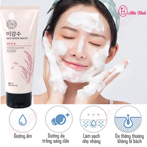 SỮA RỬA MẶT Rice Water Bright Cleansing Foam 100ML