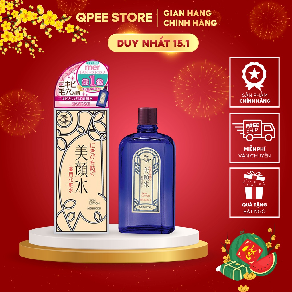 ✅[CHÍNH HÃNG] Lotion ngừa mụn Meishoku Bigansui Nhật Bản 90ml - QPEESTORE