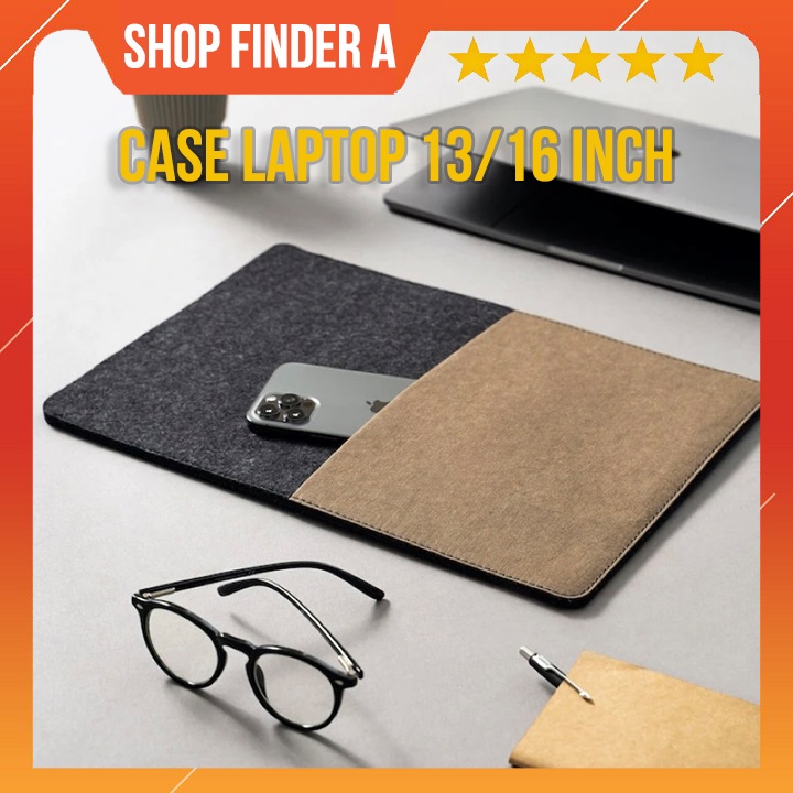 [Chính hãng] Case Túi đựng laptop Finder A ( dùng cho laptop laptop 13/15 inch) chất liệu Nỉ cao cấp