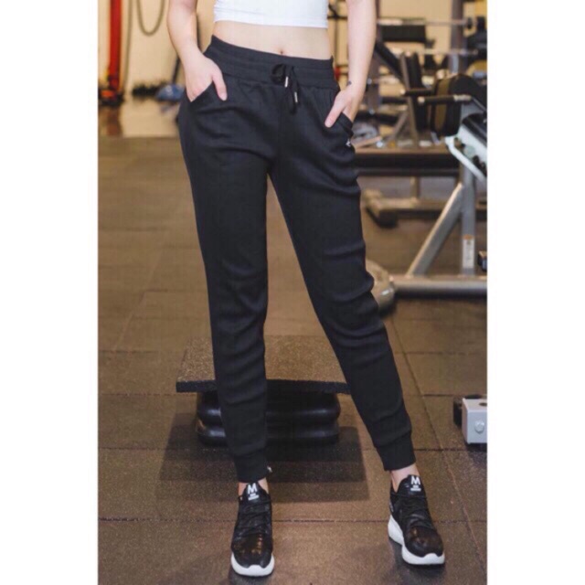 Quần Jogger Len Tăm CUTEZOO Quần Jogger nữ bo gấu lưng thun LT