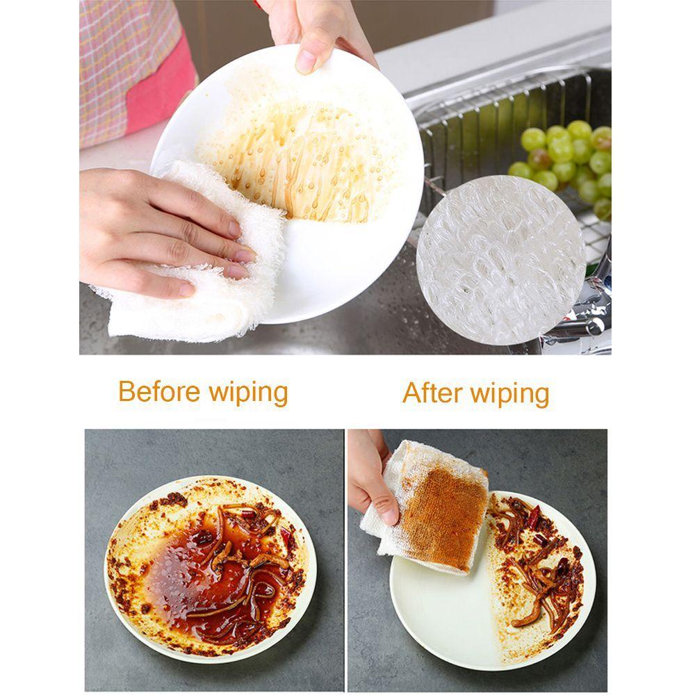 Set 5 Khăn Lau Chén Dĩa Thấm Hút Nước Chống Dầu Tiện Lợi