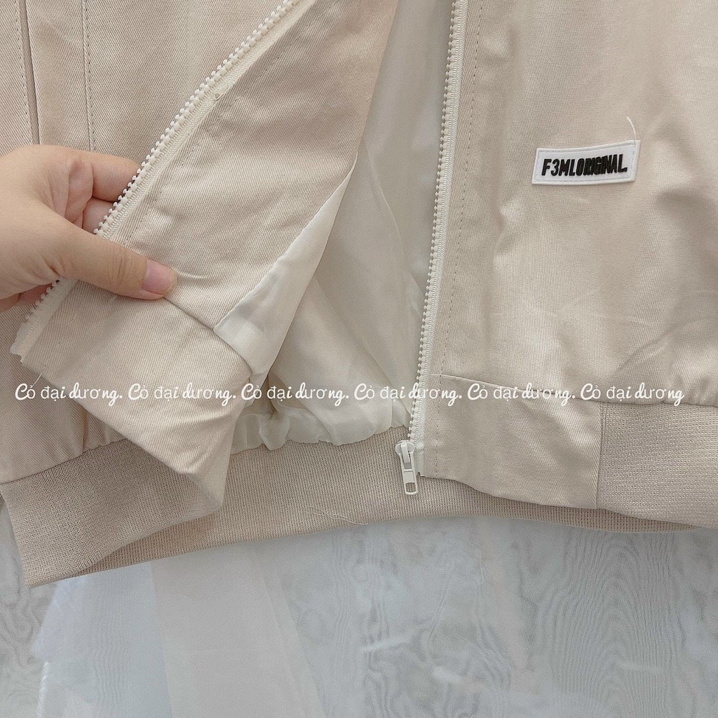 Áo khoác Bomber FM Da Lộn nam nữ ✿ Unisex thời trang form rộng đẹp mã KDL01- 1992 clothing