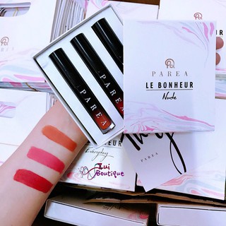 Set Son Mini PAREA #Chuliptick (Hàng Công Ty) [Quà Tặng Bột Than Tre Tẩy Trắng Răng]