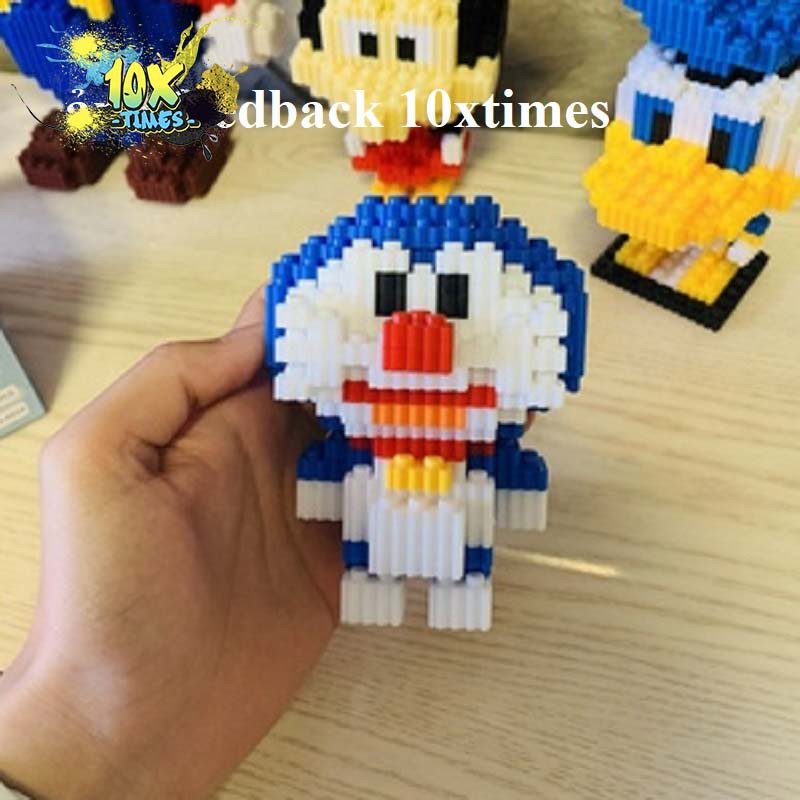 (10cm) Lego 3D doraemon, hoạt hình doremon, nobita dễ thương, chaien, xeko, doremi, quà tặng sinh nhật, quà tặng bạn gái