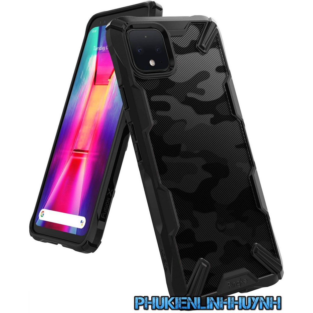 Google Pixel 4, 4 XL_Ốp lưng chống sốc Ringke Fusion X chính hãng