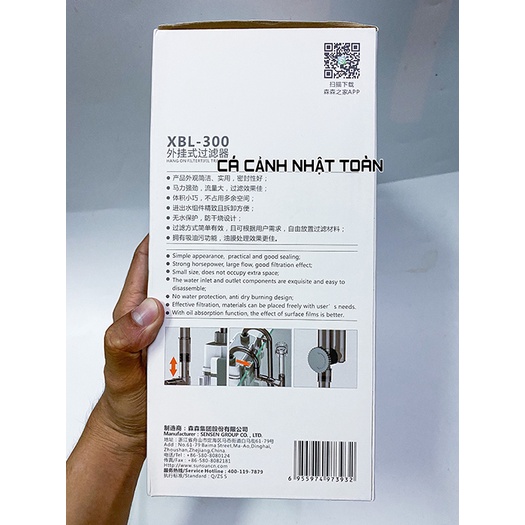 LỌC TREO BỂ CÁ SUNSUN XIAOLI XBL 300, 400, 500, 600 CÓ HÚT MẶT