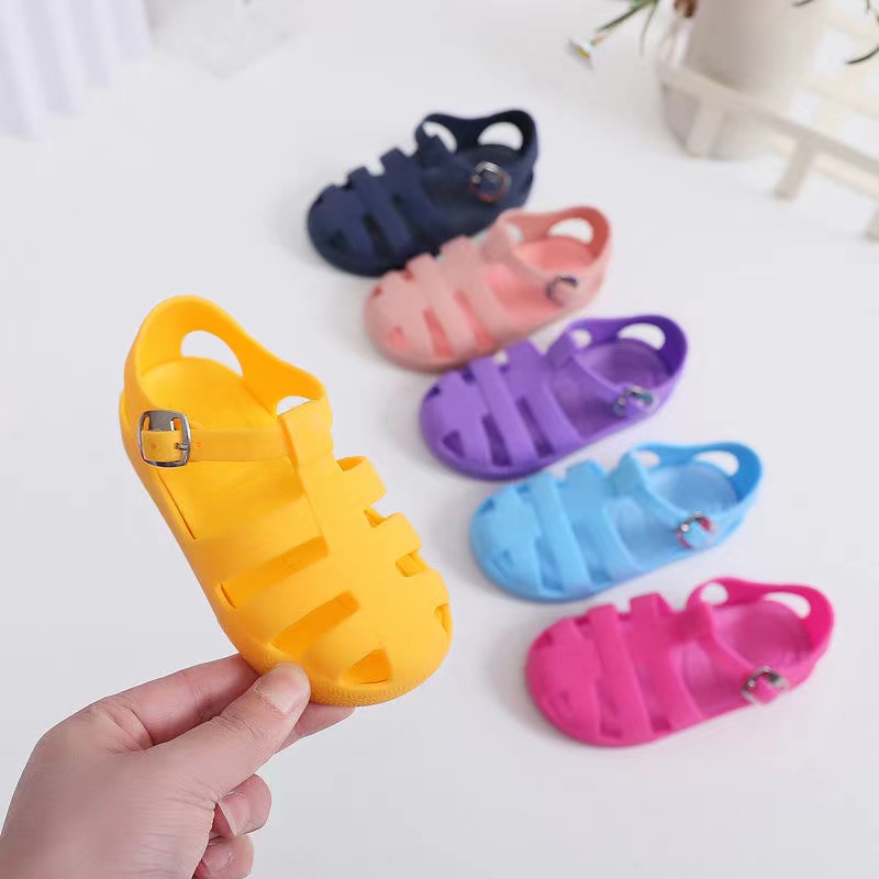 Xăng đan Công Chúa Đế Mềm Màu Trơn Thời Trang Mùa Hè Cho Bé Gái