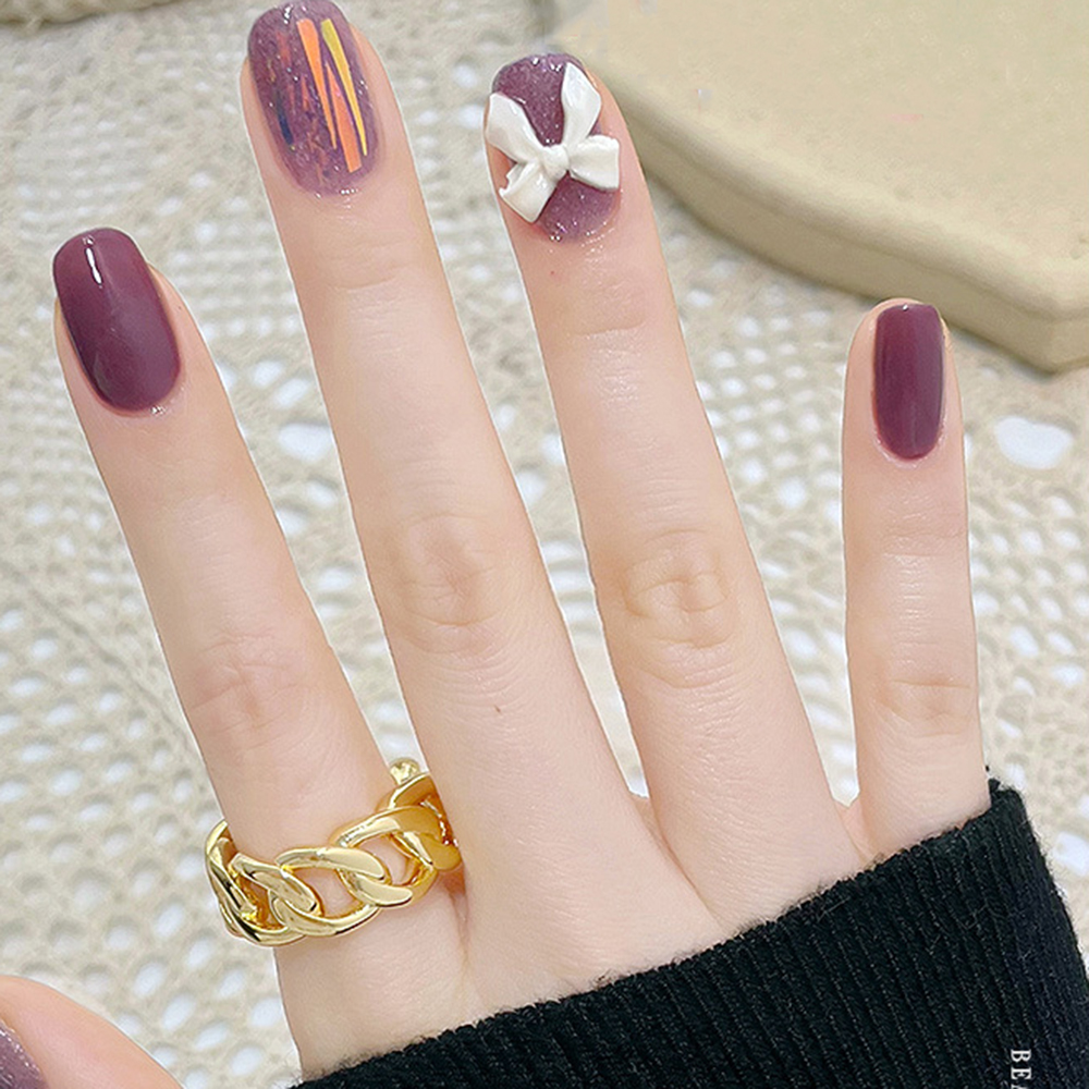 [Hàng mới về] Set 10 nơ 3D xinh xắn dùng trang trí móng tay nghệ thuật