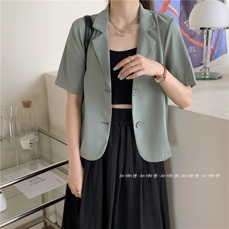 An Yên 엔 - Áo vest ngắn tay freesize phong cách Hàn Quốc | BigBuy360 - bigbuy360.vn