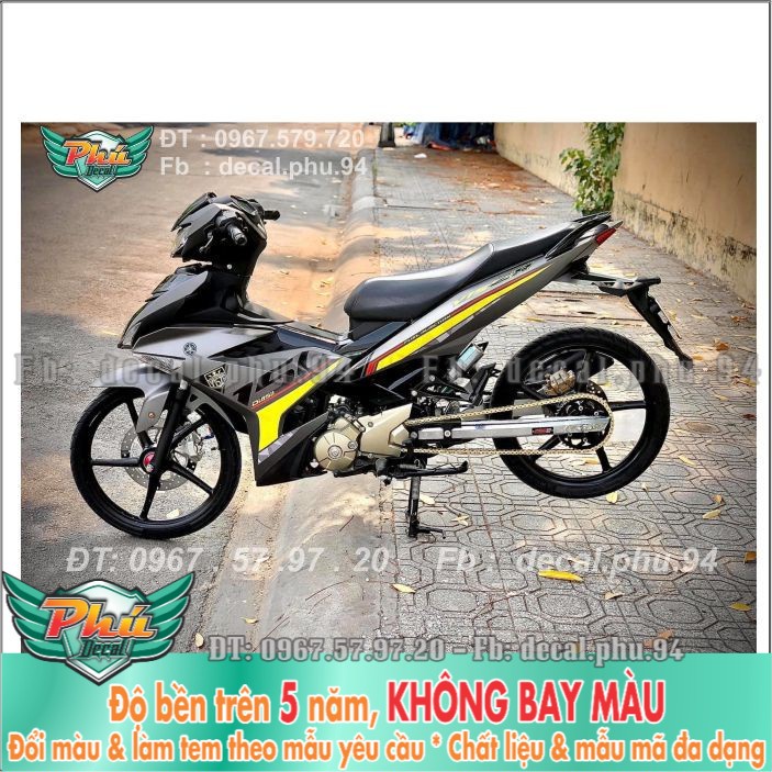 Tem rời Exciter Y15ZR Xám lông chuột 1 (X) -1