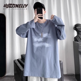 Áo thun tay dài 065071 bigsize Nelly Heybig dáng unisex form rộng BANYI