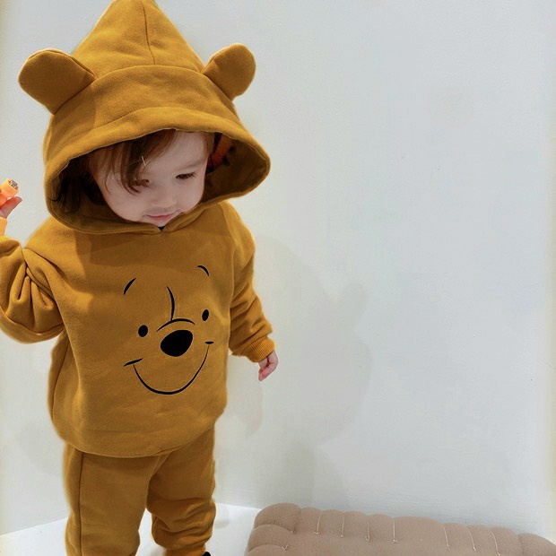 Bộ quần áo thu đông ấm áp cho bé trai,bé gái hình thú siêu dễ thương chất nỉ bông cực đẹp cho bé từ 7-22kg