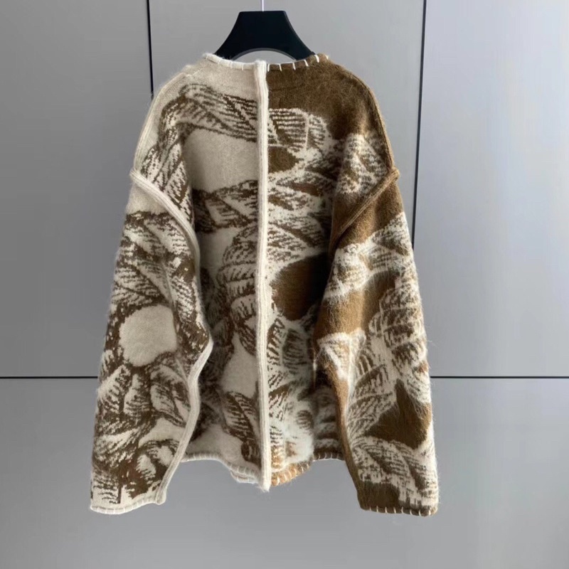 Áo khoác len mohair totem thời trang thương hiệu Pronouns cao cấp mẫu mới