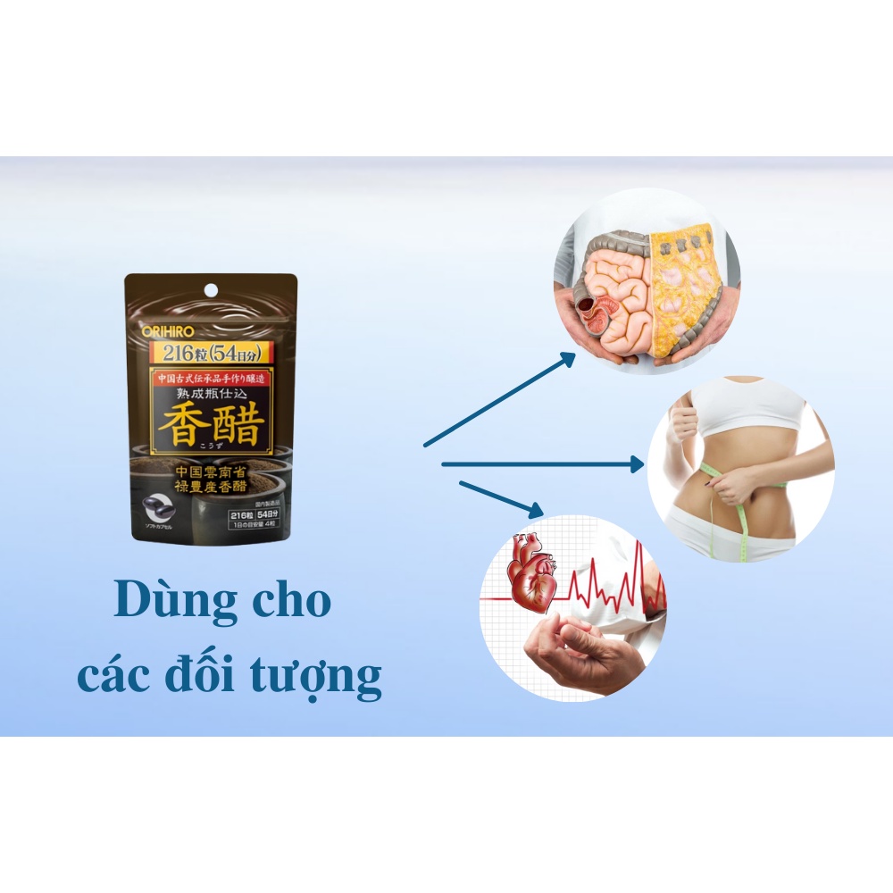 Viên uống giấm đen giảm cân Orihiro (216 viên) Nhật Bản