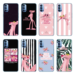 Ốp Điện Thoại TPU Mềm Chống Sốc In Hình Báo Hồng Hoạt Hình Cho OPPO Reno 4 5G / Reno4 Pro 4G