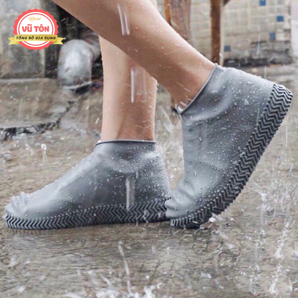 Bọc giày đi mưa silicon, Bọc giày chống nước, chống trơn trượt, Ủng bọc giày đi mưa