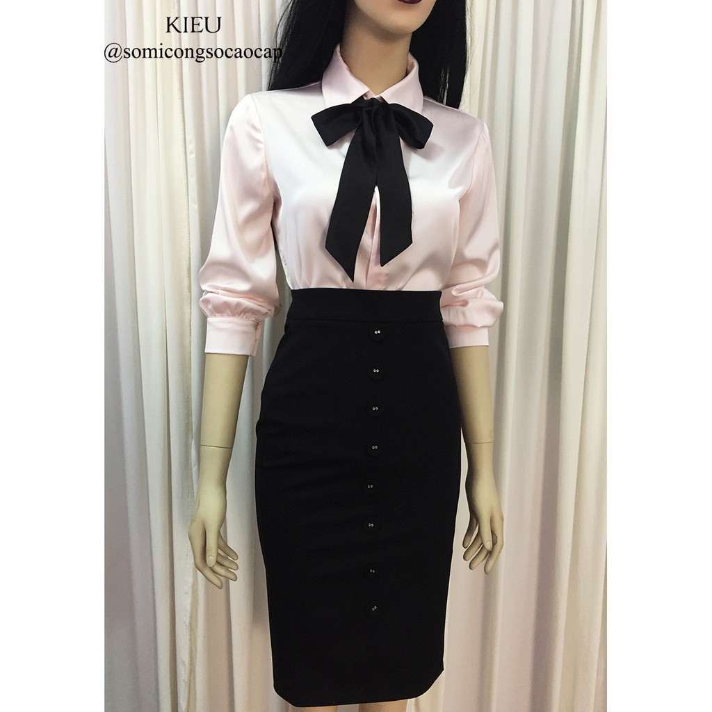 Chân Váy Bút Chì 💖𝑭𝒓𝒆𝒆𝒔𝒉𝒊𝒑💖 Chân Váy Công Sở Màu Đen | BigBuy360 - bigbuy360.vn