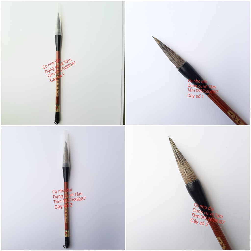 [ TÂM TÂM ]-Cọ thư pháp, bút lông thư pháp, Cọ viết hán tự cao cấp (Cây số 9 đến số 12)-