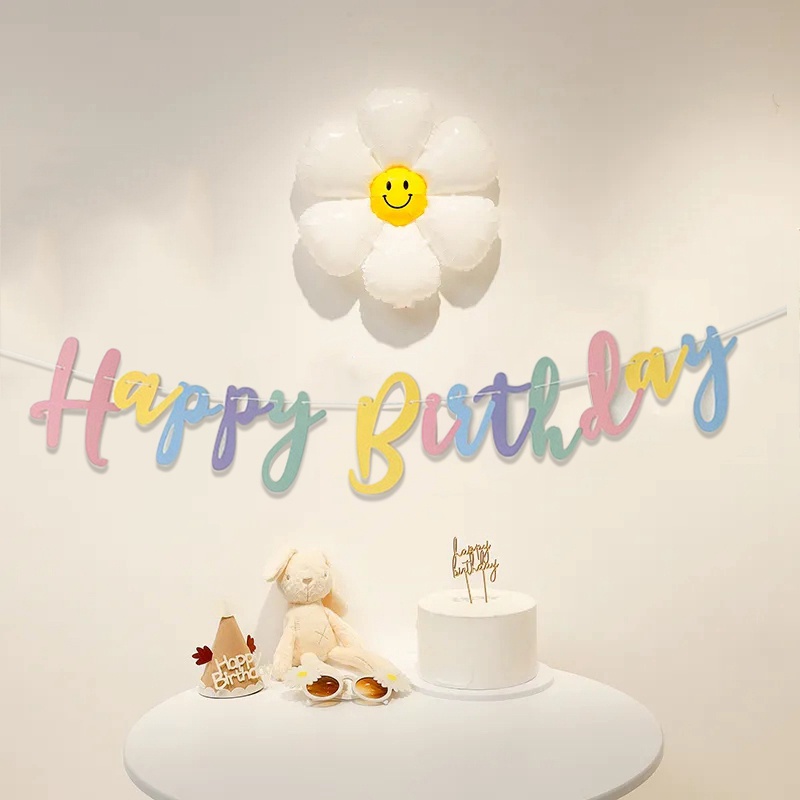 Dây Cờ Treo Trang Trí Sinh Nhật In Chữ Happy Birthday