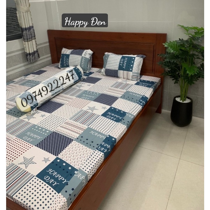 Bộ drap thun Hàn Quốc 4 món. Thun cực mát, không nhăn, không xù lông, không phai màu, đủ kích cỡ.