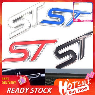 Miếng dán kim loại chữ ST 3D trang trí cho xe hơi Ford Focus Fiesta Mondeo