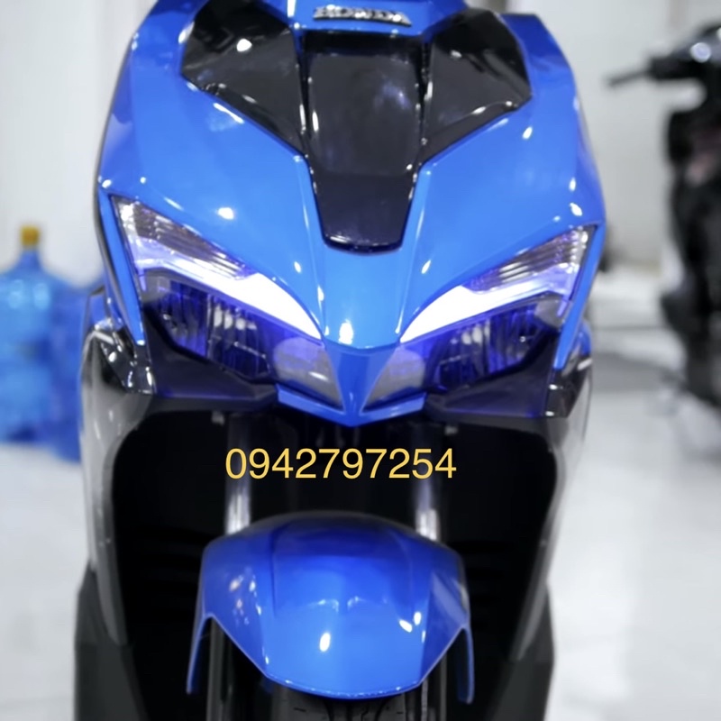 Sơn xe máy Honda Air Blade màu Xanh dương trong MTP807-1K và MCP807-2K Ultra Motorcycle Colors