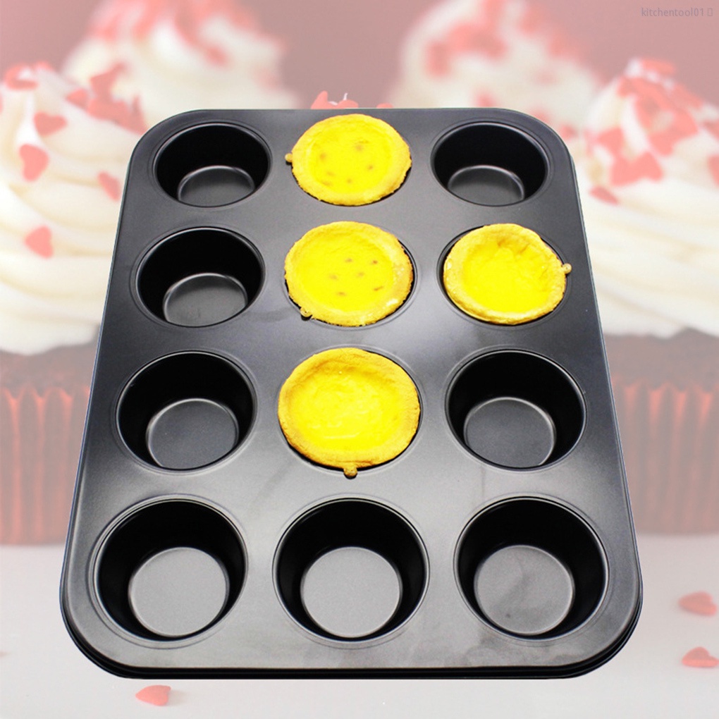 Khuôn làm bánh muffin bằng thép carbon chống dính tháo gỡ nhanh tiện dụng