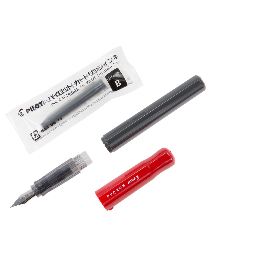 Bút Máy Pilot Kakuno Nhật Bản Thân Xám