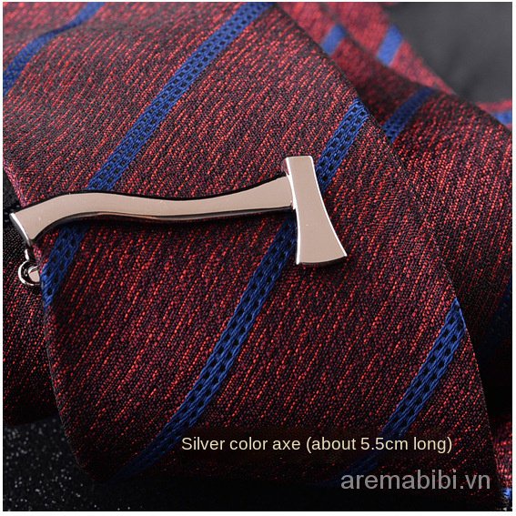 Kẹp cà vạt họa tiết màu vàng thời trang sang trọng cho nam