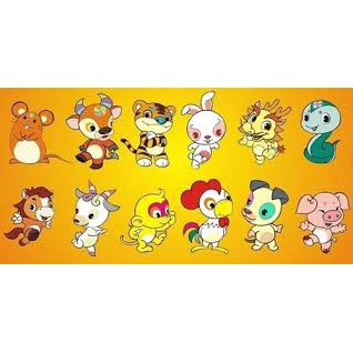 BỘ THÚ NHỰA 12 CON GIÁP