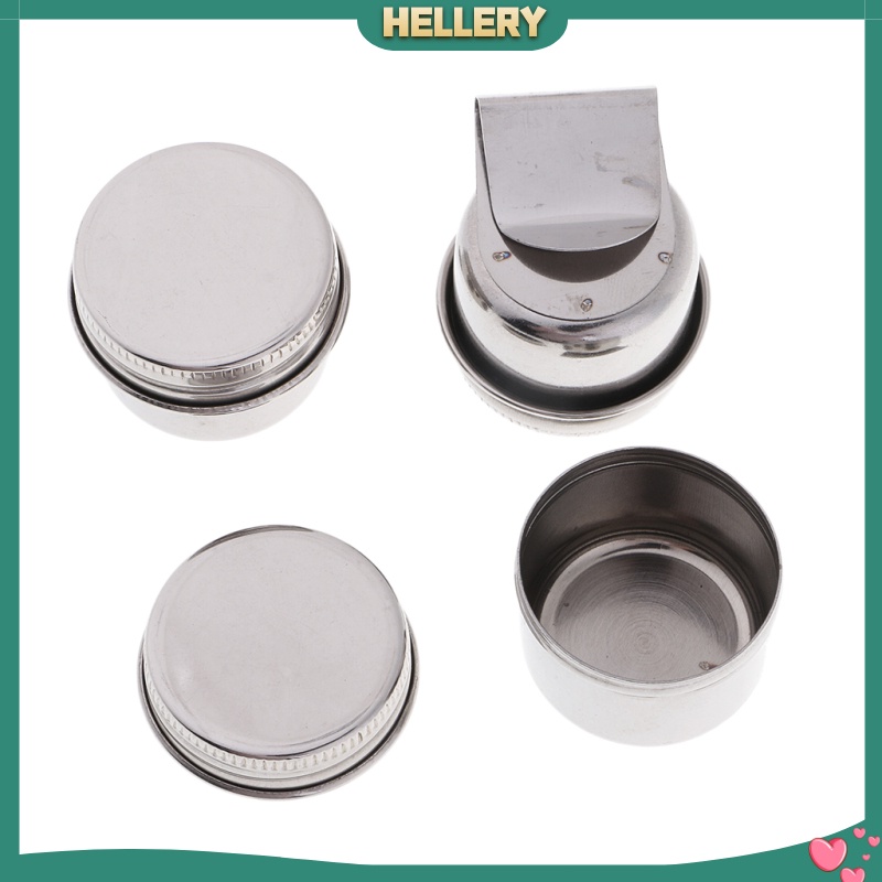 Bộ 3 Cốc Đựng Màu Vẽ Bằng Kim Loại Có Nắp Và Kẹp Chặt