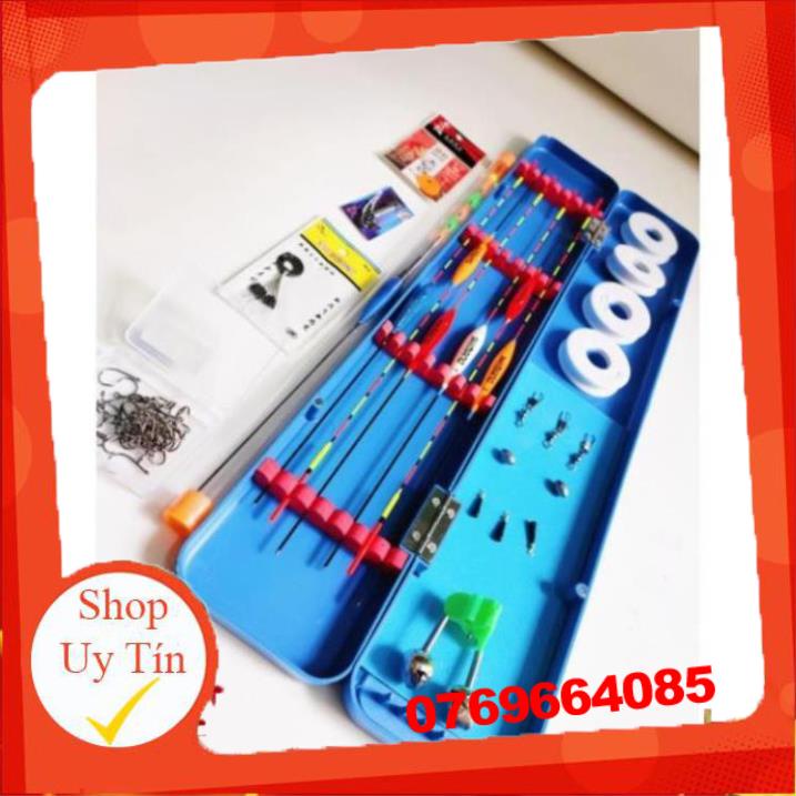 Combo Hộp Phao Câu Cá 6 Quả Kèm 14 Món Theo Kèm PHỤ KIỆN CÂU ĐÀI CÂU ĐƠN ĐẦY ĐỦ -Đ𝗢̂̀ 𝗖𝗔̂𝗨 𝟳𝟭𝟲
