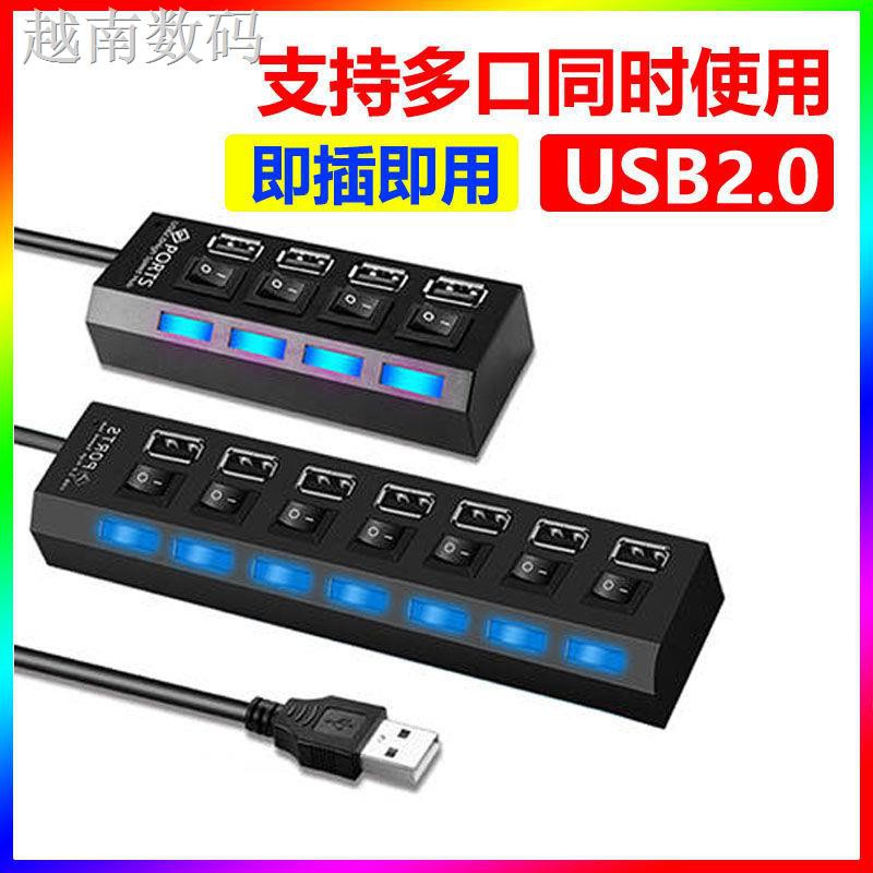 Ổ cắm chia đầu USB thành nhiều cổng kết nối 2m dùng trong văn phòng / ở nhà