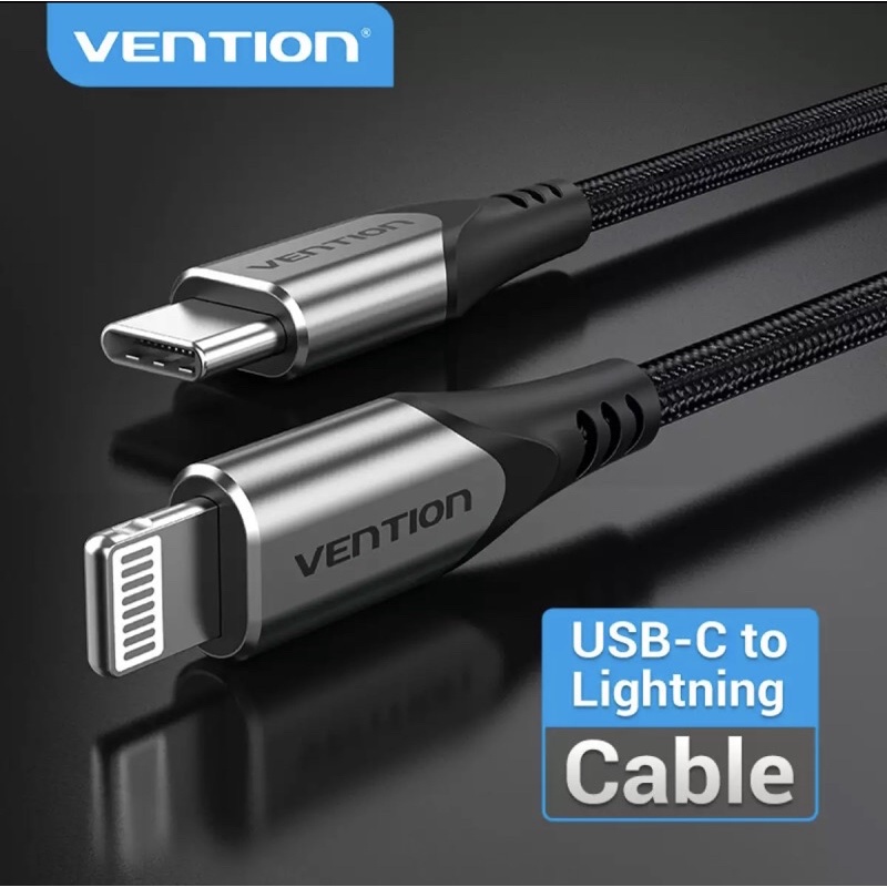 Dây Cáp Sạc Nhanh Vention Type C to-Chuẩn MFI-C94-20W 3A