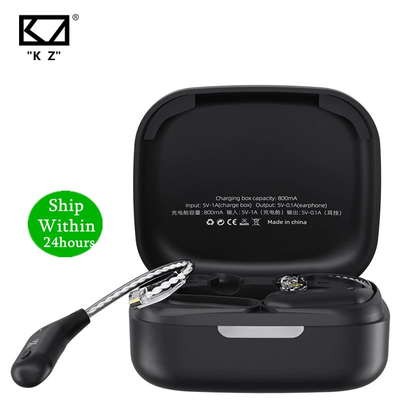 Tai Nghe Bluetooth Không Dây Kz Az09 Hd 5.2 Kèm Hộp Sạc Cho Kz Zax Dq6 Zsn Zsx Ca16 Vx Mt1