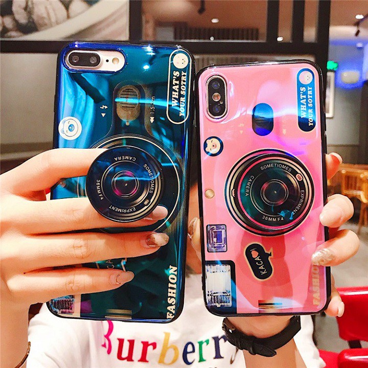 ốp điện thoại hình máy ảnh kèm Tặng PopSocket-ODT22