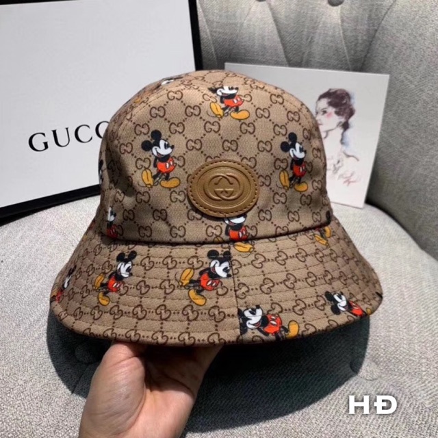 Mũ bucket gucci mickey