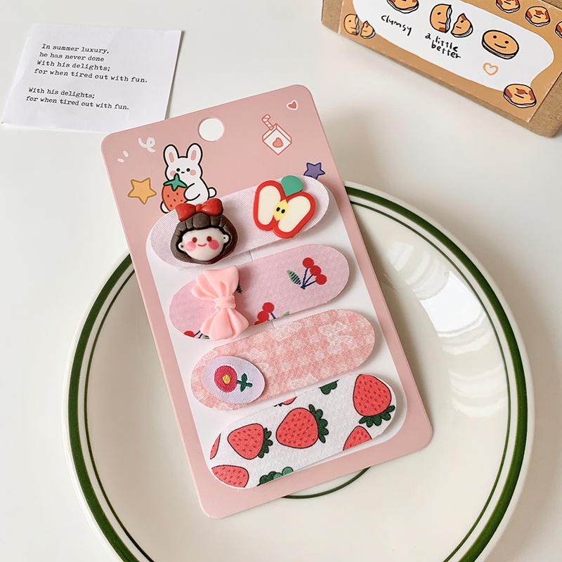 Miếng Dán Tóc Gãy / Cố Định Tóc Mái Dễ Thương Cho Bé Gái