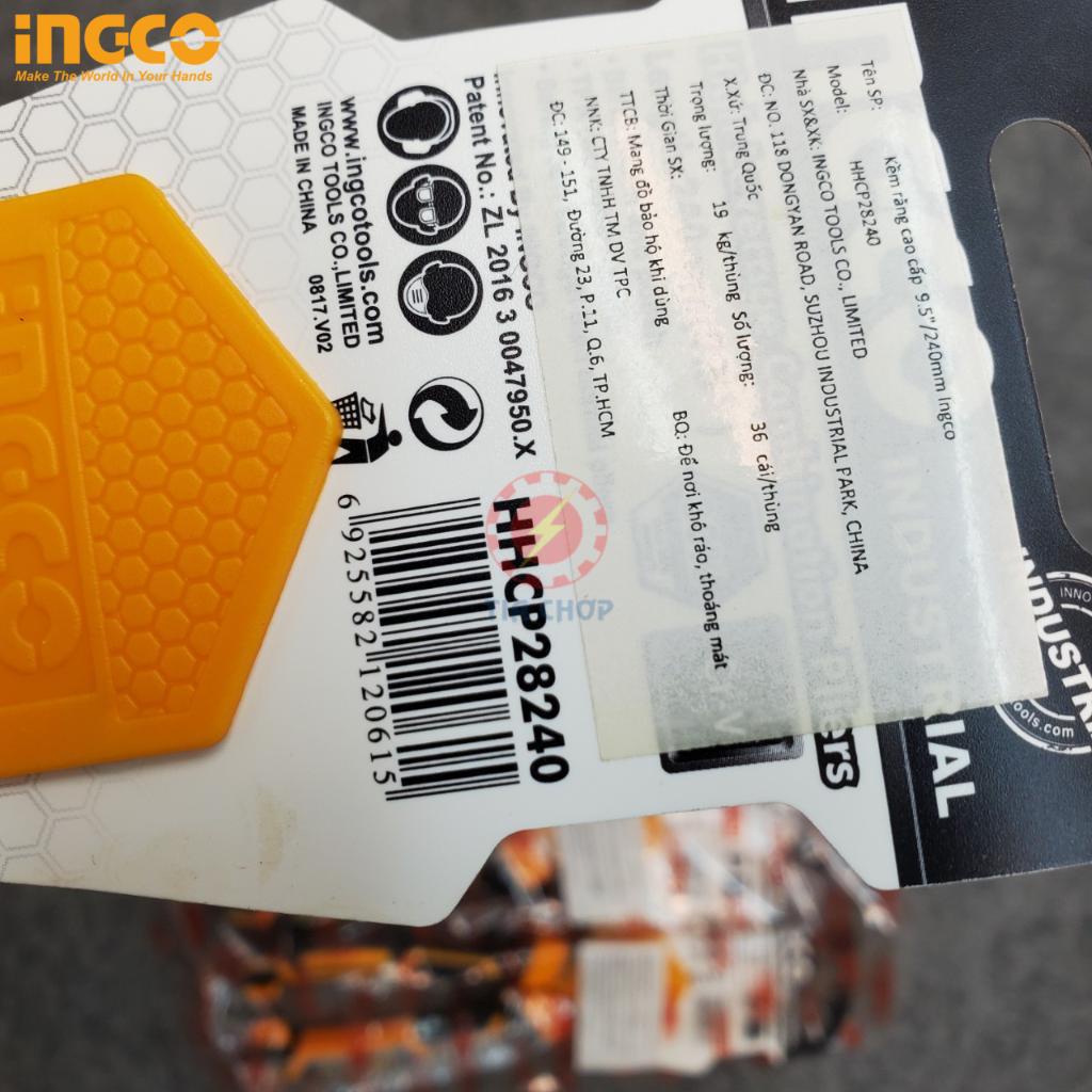 Kìm ( Kềm ) răng cao cấp Ingco HHCP28180 HHCP28200 HHCP28240