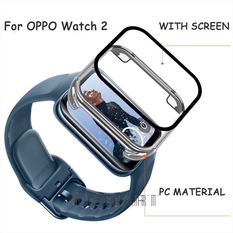 Ốp Bảo Vệ Toàn Diện + Kính Cường Lực Dành Cho Đồng Hồ OPPO Watch 2 46mm 42mm
